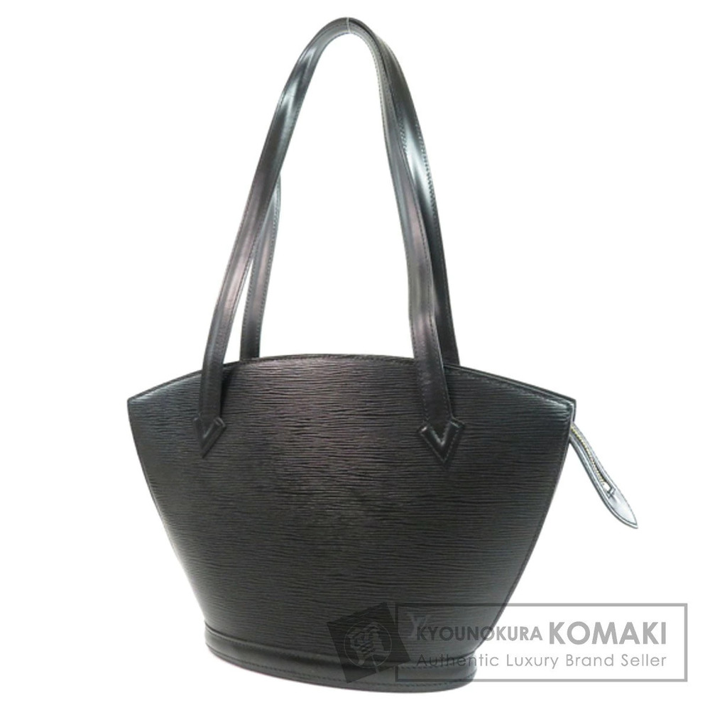 Louis Vuitton Saint Jacques Epi Leather Shoulder Bag Black Gray